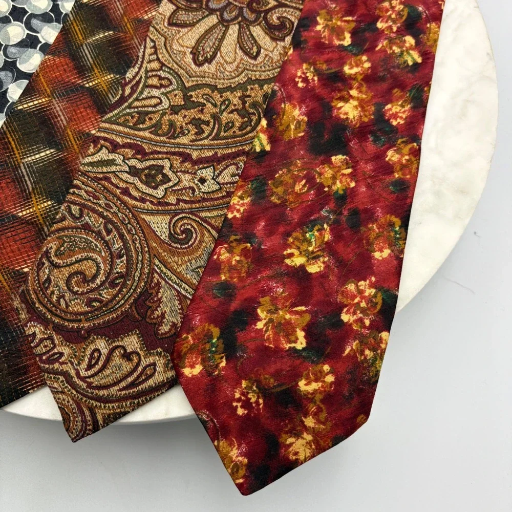 Ermenegildo Zegna‎ Silk Mens Ties Set Of 6 Italy Old Money 3.75x59-60